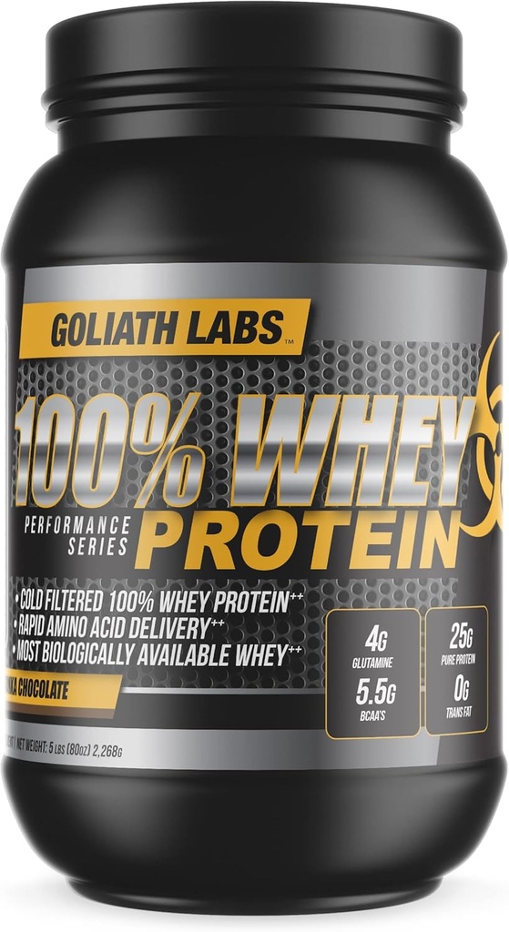 Goliath Labs 100% poudre de protéines de lactosérum 10 lb (Beurre-chocolat)