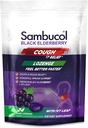 Sambucol Black Elderberry Cough Relief Lozenges - Gocce di tosse per adulti, Sambucus Elderberry Lozenges, con Ivy Leaf, Cough & Mucus Relief, Supporto immunitario, Berry Eucalyptus - 24 Count, 3 Pack