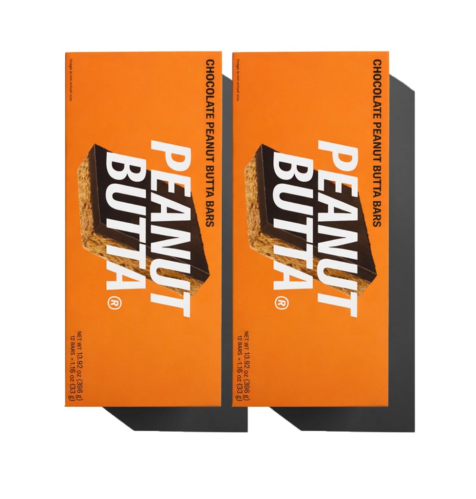 Mid-Day Squares Peanut Butta Protein Chocolate Bars, 1.16 Oz je, 2 Packungen (24 Quadrate) | Hergestellt mit Real Chocolate, 6g Pflanzenprotein, 4g Faser, Glutenfrei, Pflanzenbasiert