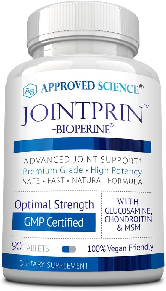 Genehmigte Wissenschaft Jointprin - Joint Support Supplement - Glucosamine, MSM, Chondroitin, Turmeric, Boswellia, BioPerine - 1 Monat Versorgung