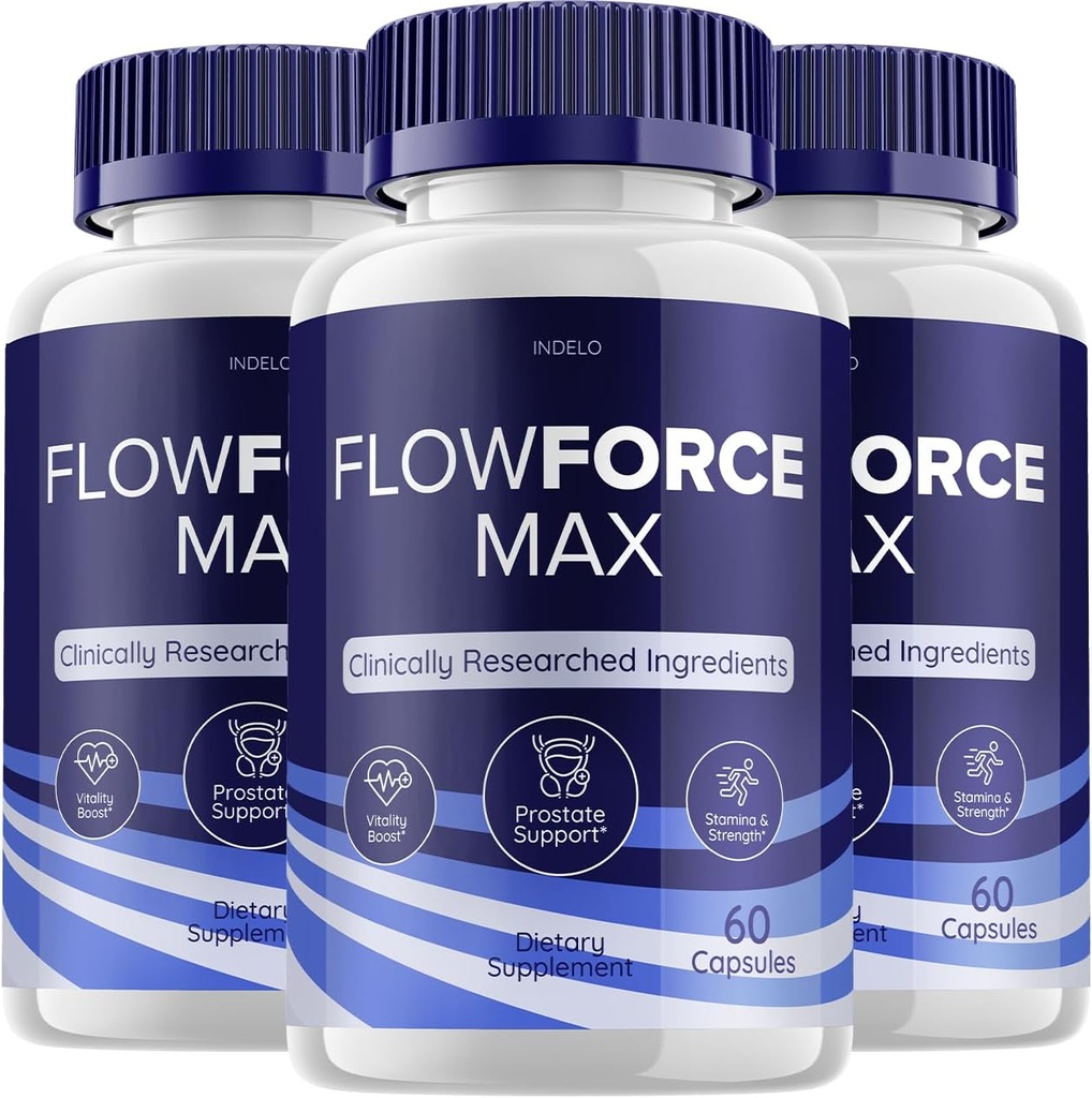 (3 Pack) FlowForce Max Supplement Advanced Energy, Supplement for Men, Flow Force Max Supplements Flowforce Max for Men Health Supplement, FlowForce Max Reviews (180 Capsules)
