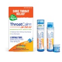 Boiron ThroatCalm On The Go Travel Essential per il sollievo della gola dorsale, o Scratchy, Red o Dry Throat, and Hoarseness - 2 Count (160 Pellets)