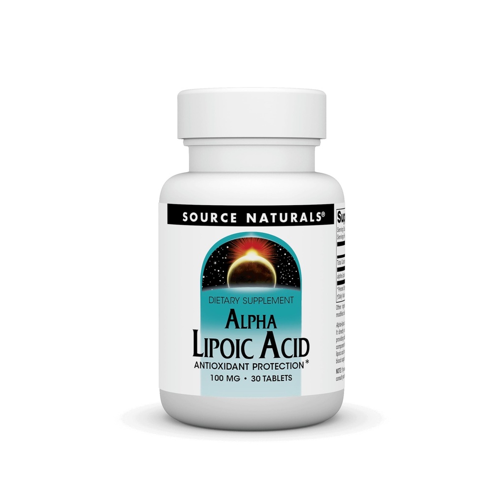 Acido alfa lipoico 100mg Fonte Naturals, Inc. 30 Tabs