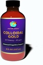 Earth Clinic ® Colloidal Gold - 2X Concentrated 40 ppm, 8 fl oz Amber Bottle for Enhanced Brain Health & Cognitive Support