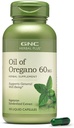 GNC Kräuter Plus Öl von Oregano 60mg Supplement, Vegetarisch, unterstützt General Well-Being, 100 Servierungen