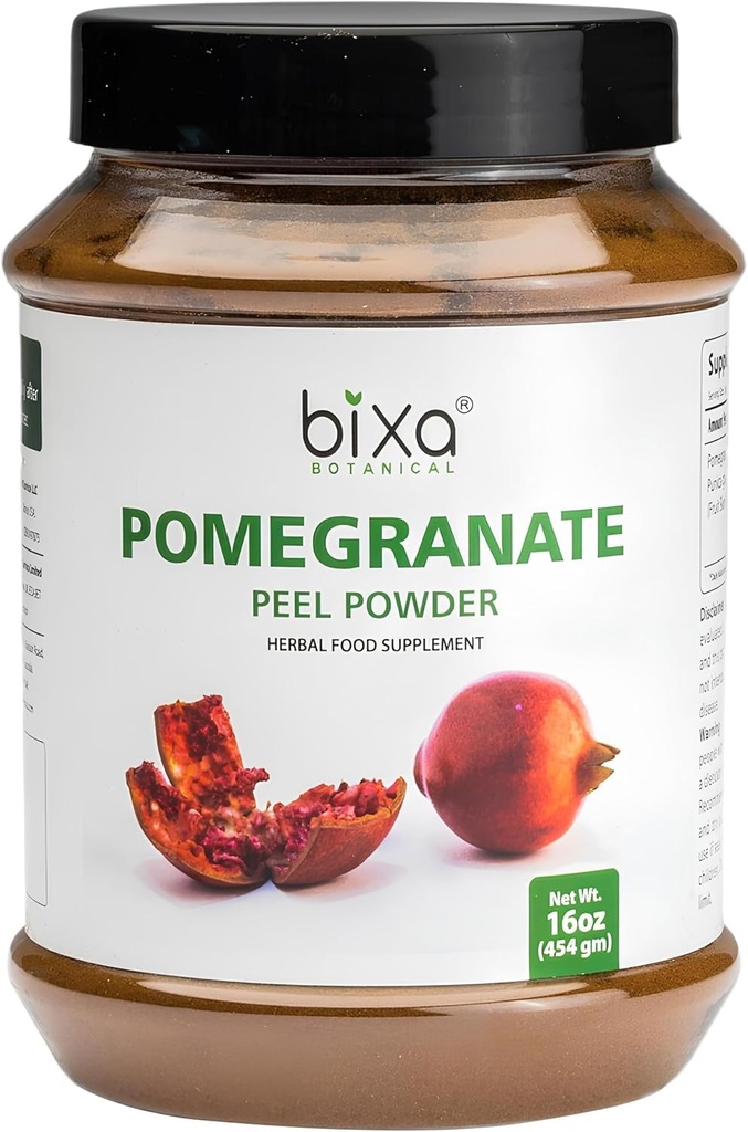 bixa pomegranato farmaceutico | tè erboso, Skincare & DIY Beauty | Punica Granatum, Ayurvedic Herbal Supplement | Gluten Free, Non-GMO, Steam Treated, Vegan, 100% Pure | 1 lb / 16oz