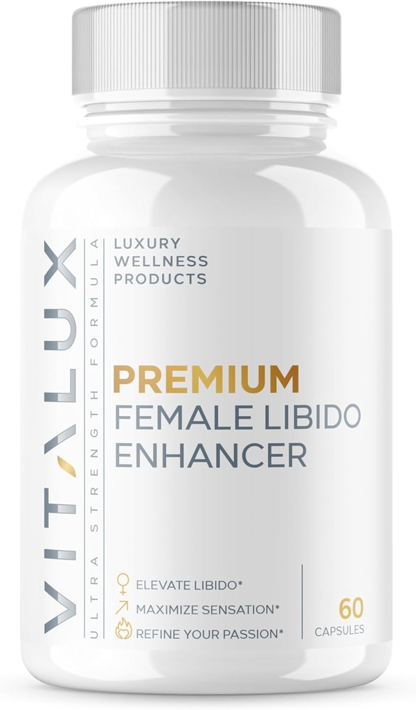 VITALUX || #1 New Premium Libido Booster for Women Supplement ||| Aphrodisiac, Boost Mood & Balance Hormones | Ultra Dosed Formula w/ 14 potenti ingredienti | 3rd Party Tested + USA Made - 60 Caps