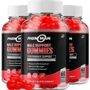 Phenoman per gli uomini Gummies – Pheno Man Max Prestazioni, Phenoman Formula avanzata, supplemento naturale ad alta resistenza per la crescita del muscolo &amp; Assistenza sanitaria generale e recensioni (3 Pack – 180 Gummies)