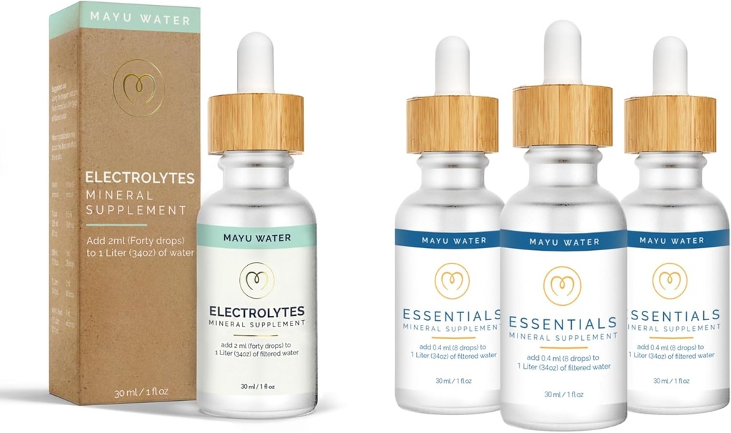 Mayu Trace Mineral Drops (3Pack)+ Elektrolytische Wassertropfen