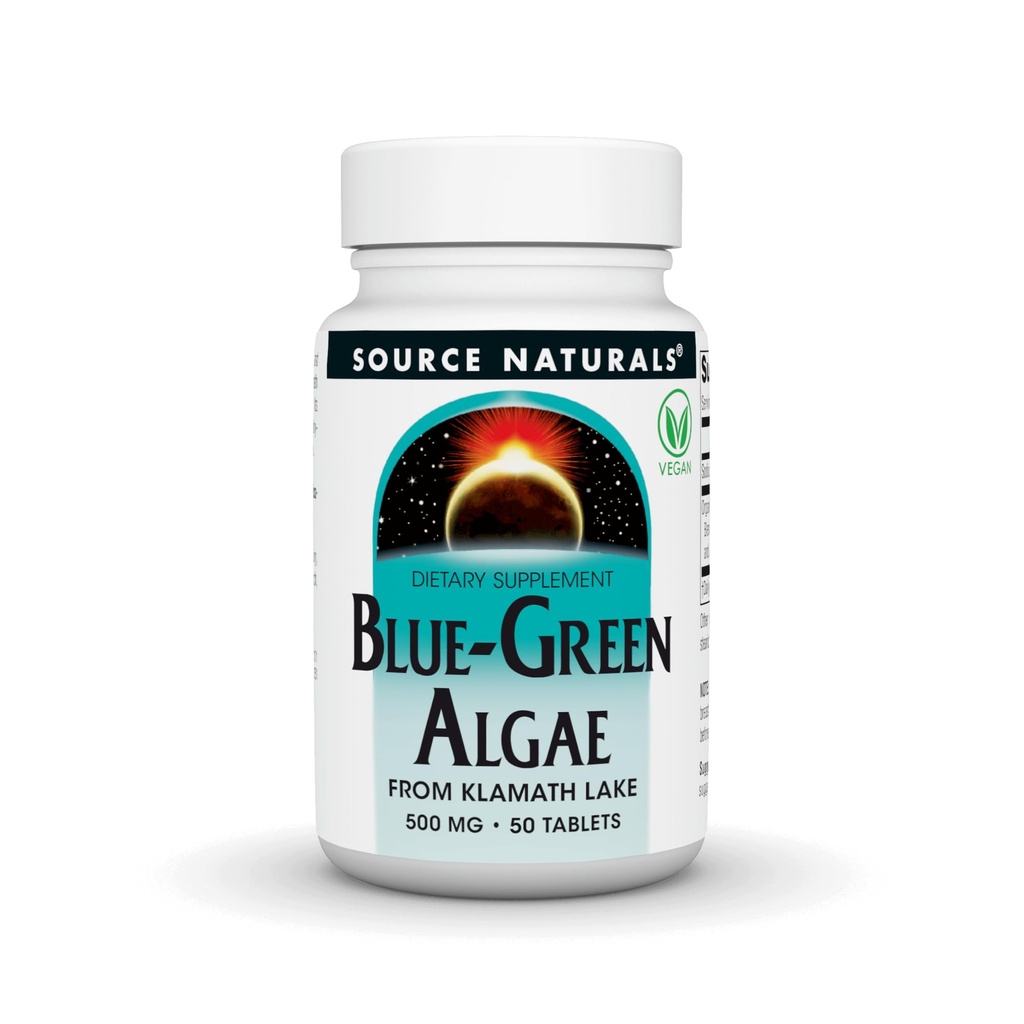 Source Naturals Algae bleu-vert du lac Klamath* - 500 mg - 50 comprimés