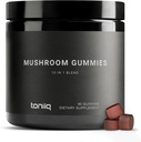 Mushroom Gummies - Ultra High Potency 10:1 Extract with Lion’s Mane, Chaga & Reishi - Powerful 10-Mushroom Blend - Third-Party Lab Tested - 90 Gummies