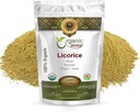 Polvere di radice di liquirizia di modo organico (Glycyrrhiza glabra) - Herbal Tea | Kosher & USDA Certified | Vegan, Non-GMO & Gluten Free | Tested for Heavy Metal and Purity | 100% Raw from India (1/4LBS / 4Oz)