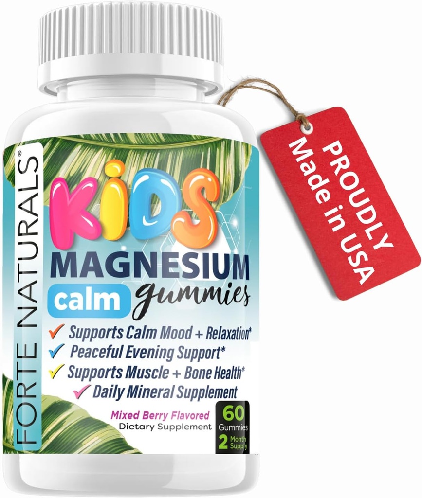 Kinder Magnesium Calm Gummi für Schlaf, für Bedtime, 60 Count Supplements Made in USA