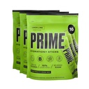 PRIME HYDRATION+ Sticks Lemon Lime | Hydration Pulver Single Serve Sticks | Elektrolyt Pulver auf dem Go | Low Sugar | Caffeine-Free | Vegan | 48 Sticks