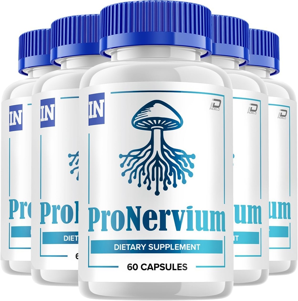 Pronervium Nerve Health Support Pills, Pronervium Recensioni, Pronervium Nootropic Advanced Formula, Pronervium All Natural Focus Supplement, Pronervium Brain Support Recensioni (5 Pack - 300 Capsules)