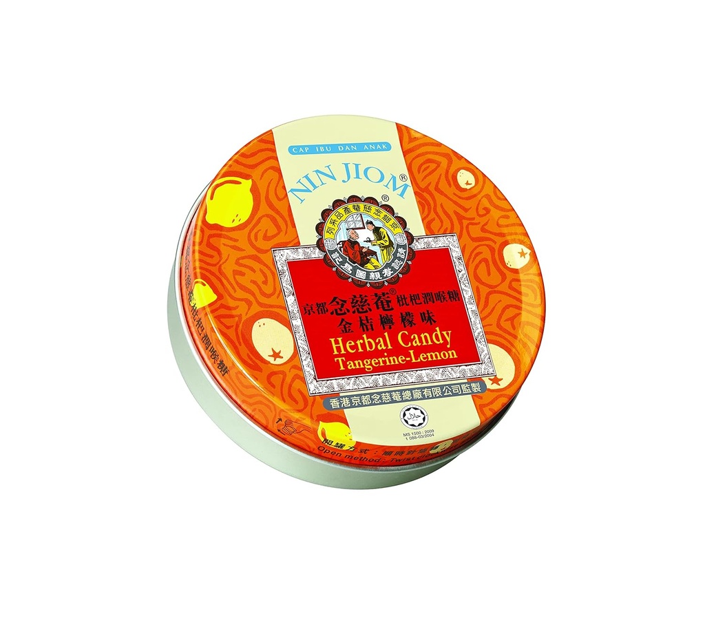 Nin Jiom Kräuter Süßigkeiten - Tangerine-Lemon 60GM
