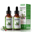 Susop Bitters gouttes liquides avec vitamine C, D3, B6, Sousop Fruits et Extrait de feuille + 10 Bitters Botaniques pour Imune Soutien Digestion santé Boost antioxydant non-OGM Vegan 120mL/4 Fl Oz