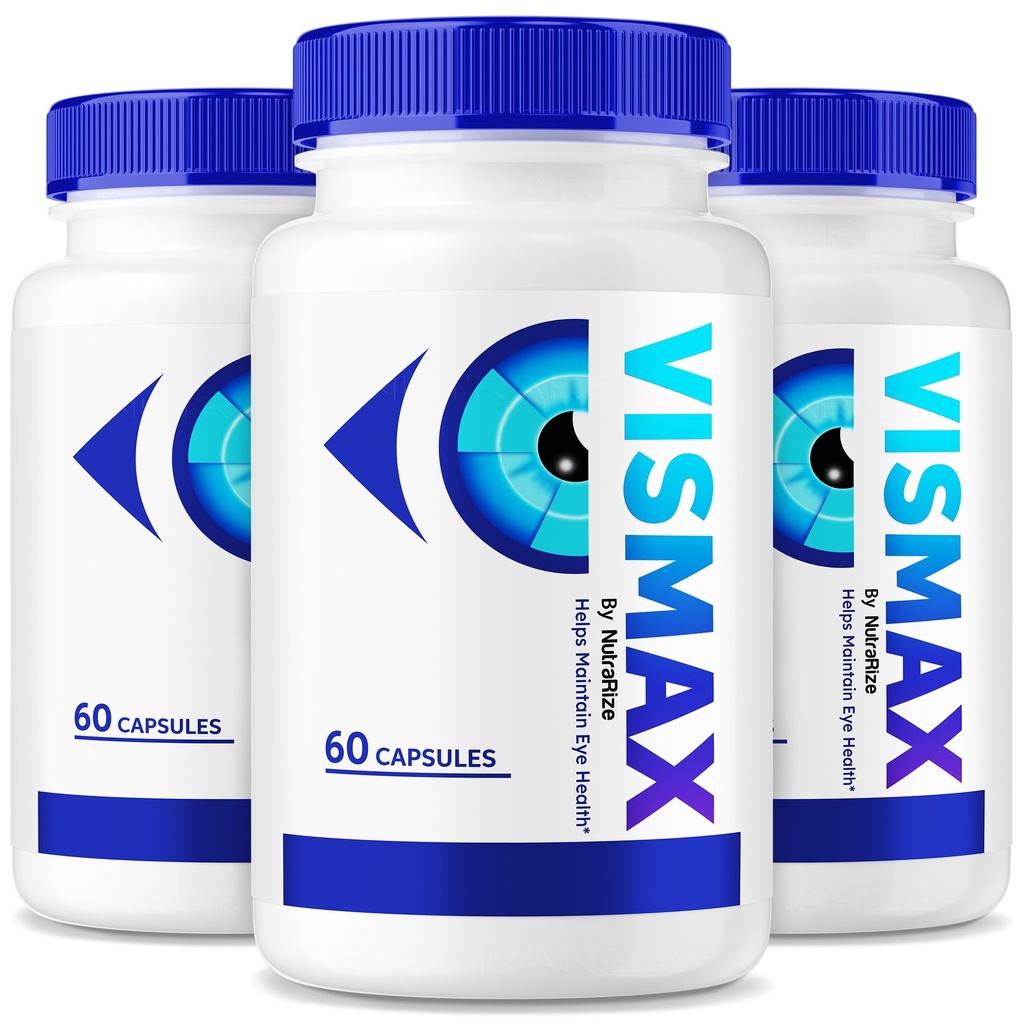 (3 Pack) VisMax Pillen - Offizielle Formel zur Verbesserung der Augengesundheit, VisiMax Augen-Vitamine, Alle natürlichen Kräuter-Ergänzung zur Verbesserung und Schutz der Augen, Vis Max Vision Unterstützung Bewertungen (180 Kapseln)