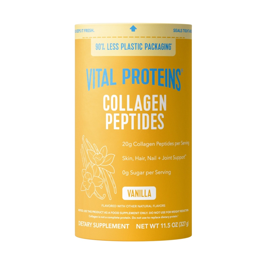 Vital Proteins Collagen Peptides Polvere Vanilla - Supporta capelli, pelle, unghie, ossa, giunti, polvere per le donne
