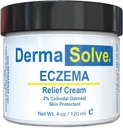 Crème de lotion de soulagement d'eczéma de dermasolve pour le corps complet - Baume de thérapie de contrôle des arômes qui protège, hydrate et répare la peau Enfants, bébés et adultes - Sans stéroïde (4 Fl Oz, 1)