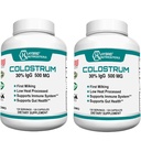 Ibrido Nutraceuticals Bovine Colostrum Supplement - Muscle Building - Supporto Immune - Potente Digestione - Integratore Lactoferrin (240 Capsule Colostrum - 500mg - 30% IgG) (2)