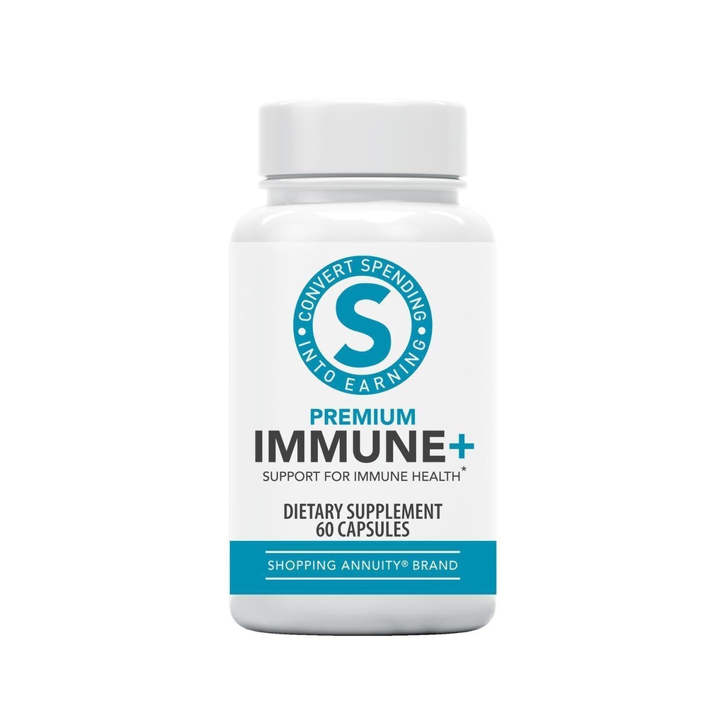Acquistare Annuity Brand Premium Immune + Formula - Supporto Immune giornaliero con Reishi Mushroom, Echinacea, Ginseng americano, Vitamina C & Zinc - Supporta Clarity Mental & Energy Levels (60 Capsule)