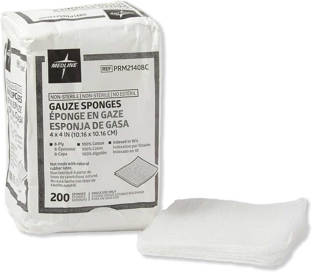 Mensole di garza in cotone non serile, 8 Ply, Ideale per abiti e pulizia in tessuto, Cassa di 4000