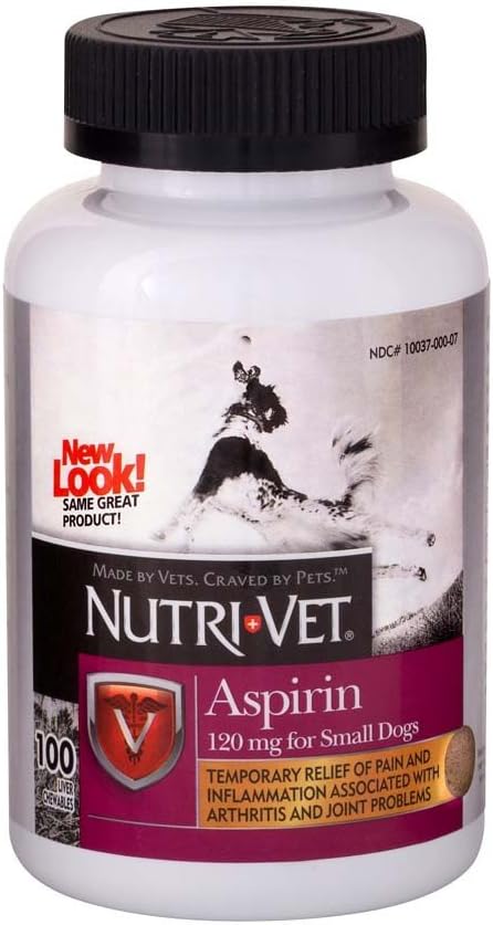 Nutri-Vet K9 Hunde Aspirin für kleine Hunde 100ct