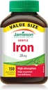 Jamieson Haute Absorption Fer doux, 150 capsules Valeur Taille