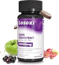 Losoki Skin Nourishing Supplemento - Infuso con Estratto di semi di Uva e Vitamina C - 60 compresse