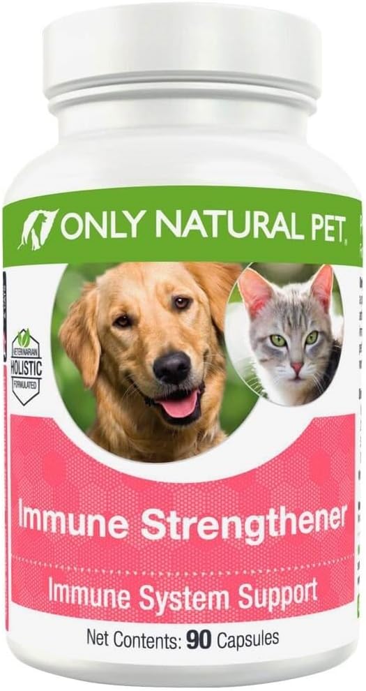 Uniquement supplément de renforcement du système d'Immune pour les chiens - Boost Healthy Cellular, Digestive et Fonction hépatique - Multivitamine Beta-Glucan et Antioxydant - 90 Capsules