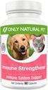 Nur natürliche Tier Immunsystem Verstärkung Ergänzung für Hunde - Boost Gesunde Cellular, Verdauungs-, & Liver-Funktion - Multivitamin Beta-Glucan & Antioxidans - 90 Kapseln