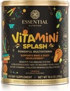 Nutrizione Essenziale Vitamini Splash - Polvere multivitaminica per bambini - Supporto nutrizionale - 13 Vitamine attive & 6 Minerali chelati, Fibra prebiotica - Arancio aroma - (10,4 oz) - Vegan