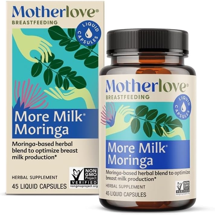 Motherlove More Milk Moringa. Aumentare la fornitura di latte materno, 45 conteggio (pacchetto di 1)