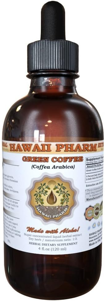 Grüner Kaffee-Flüssig-Extrakt, Grüner Kaffee (Coffea Arabica) Bohnenpulver-Zusatz 4 oz