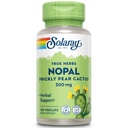 SOLARAY Nopal Prickly Pear Cactus Capsules - 500 mg per Serving, Rich in Naturally Occuring Fiber, Antioxidants, and Carotenoids, Provides Key Nutrients in a Vegan Formula - 100 Count VegCaps