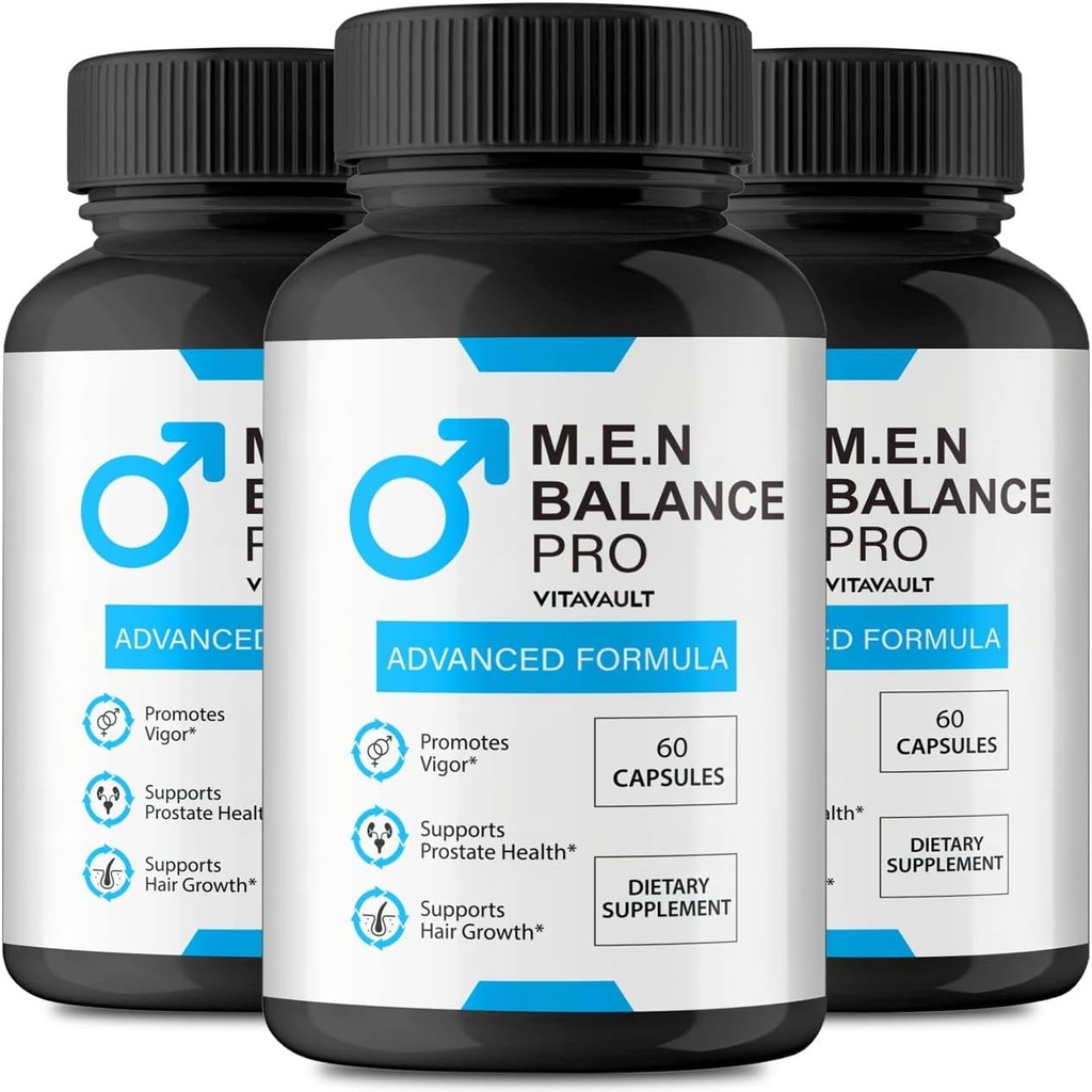 M.E.N Balance Pro Capsules - Offizielle Männer Balance Pro Pillen zu unterstützen Prostate Heath, All Natural Formula for Energy Levels & Overall Well-Being, Premium M.E.N Balance Pro Bewertungen (3 Pack)