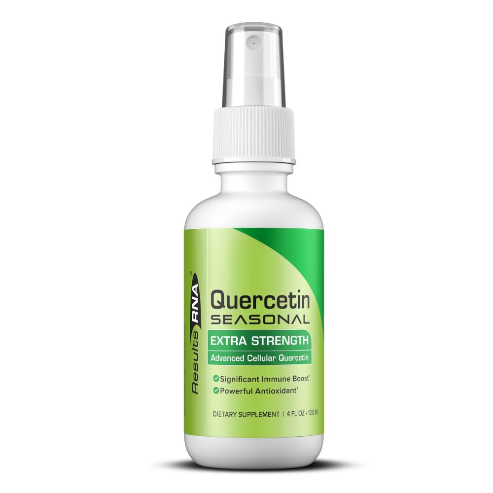 Résultats L'ARN – Quercetin Seasonal offre un soutien immunitaire et respiratoire exceptionnel dans un vaporisateur oral délicat – Réduisez le stress oxydatif et profitez du soulagement saisonnier. (4 oz - 60 jours)