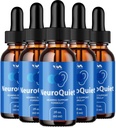 (5 Pack) NeuroQuiet Drops - Neuro Quiet Advanced Formula Hearing Support, Kognitive Gesundheit und insgesamt Wellness, 5 Monate Versorgung
