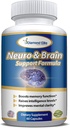 Neuro & Brain Care, Supplemento cervello ad alta resistenza per la memoria, messa a fuoco, & Clarity - Aumenta la funzione di memoria, livelli di intelligenza e messa a fuoco, supplemento di salute del cervello Premium per gli uomini e le donne, 60 capsule