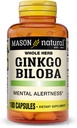 Vitamines Mason Ginkgo Biloba Capsules, 180 Compte