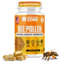 Complément pollen de l'abeille pollen cru 100% naturel de l'abeille dans les capsules de Veggie Pollen fermenté Multivitamine, Probiotique Superfood, Protéines vitales, acides aminés, immunosupport et énergie 60 capsules de pollen