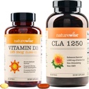NatureWise Vitamin D3 5000iu (125 mcg) 1 Jahr Versorgung CLA 1250 natürliche Übung Verbesserung