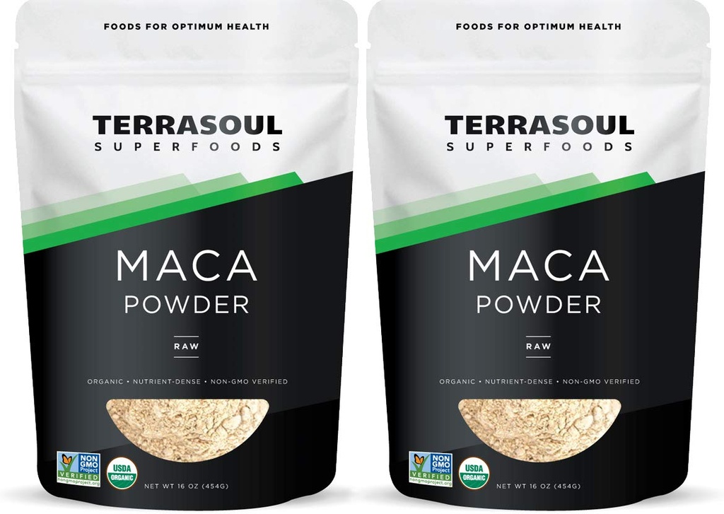 Terrasoul Superfoods Organic Raw Maca Powder, 2 Lbs : Premium-Qualität, unterstützt erhöhte Stamina & Energie