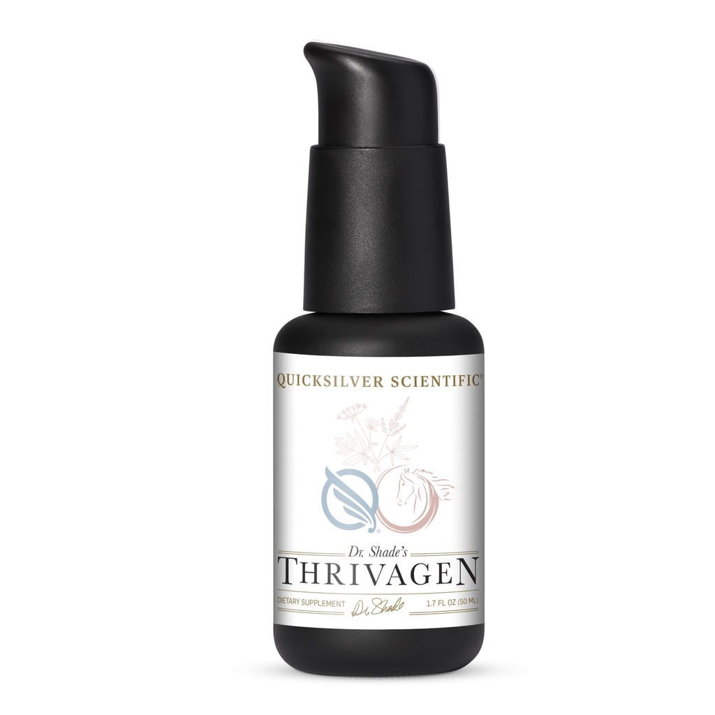 Quicksilver Scientific Thrivage - Supplément santé des femmes avec 15 Botaniques d'énergie, d'équilibre hormonal et de soutien adrénal - Herbes Adaptogènes avec Shatavari, Rhodiola & Maca Root (1.7oz / 50ml)