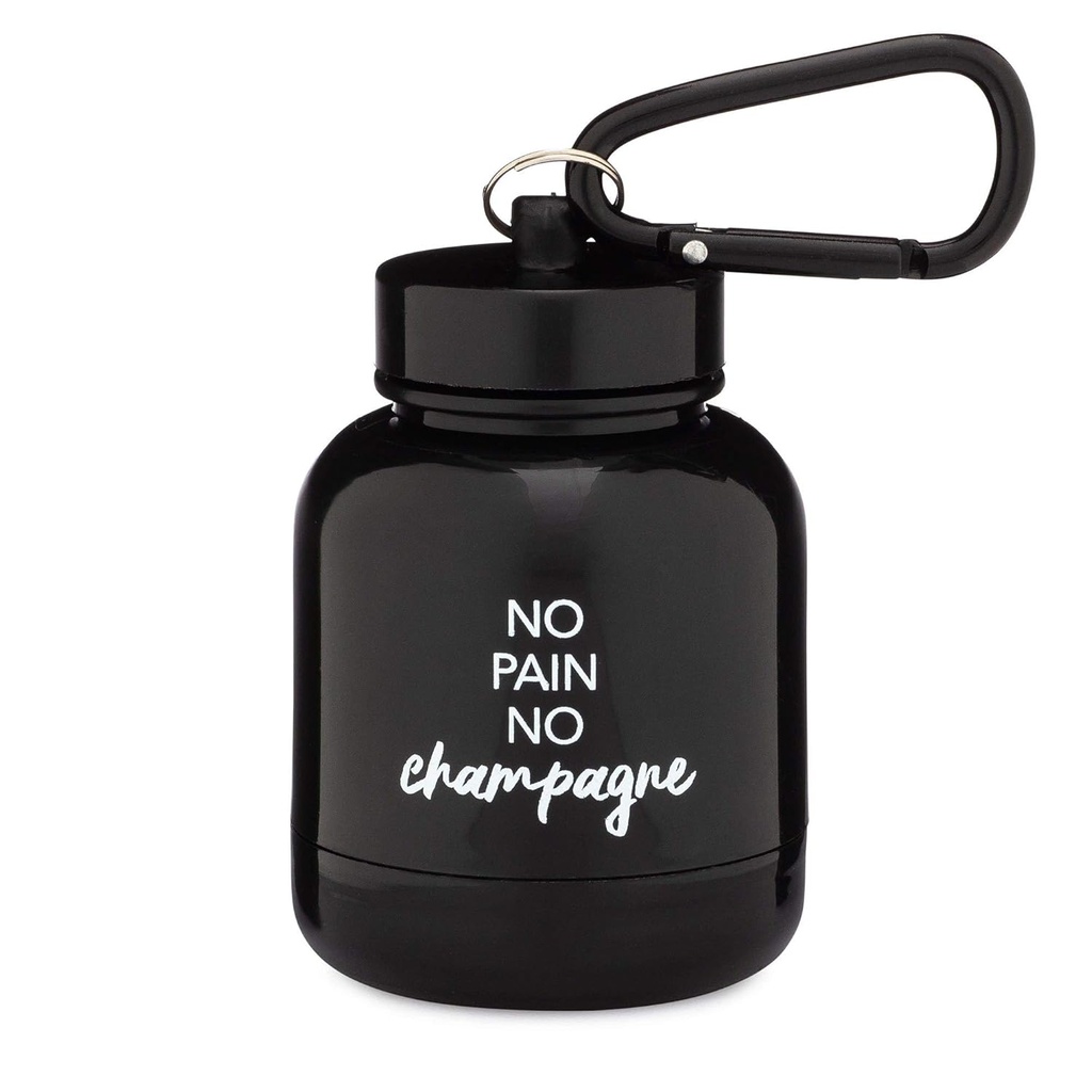ONMYWHEY - Poudre de protéines et supplément entonnoir porte-clés, conteneur portable aller-retour pour la gymnastique, les entraînements, la condition physique et les voyages - TSA Approuvé, Pas de douleur No Champagne