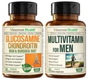Vegan Glucosamine Chondroitin MSM Joint Support Supplement & Complete Multivitamin für Herren