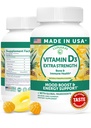 Lunakai USA Fatto Vitamina D3 Gummies 2000 IU - Non OGM, Gluten-Free Vitamin D Gummies per le donne e gli uomini - Bone, Immune & Energy Support, 60ct