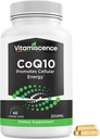 CoQ10, One Pack, 200mg, 60 Kapseln Count. Fördert Cellular Energy, Antioxidant, Co q10 Supplements, für Männer und Frauen.