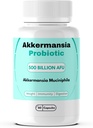 Akkermansia Muciniphilia Probiotic 500 miliardi di AFU per la salute del fegato, per l'immunità, il tè verde, il cromo, la vitamina D & la vitamina B12, 60 capsule